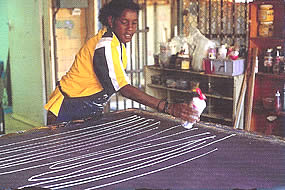 Samantha Hobson at work