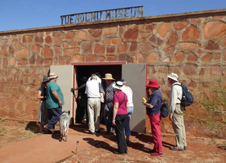 Visitors entering the newly restored museum on opening day September 2015