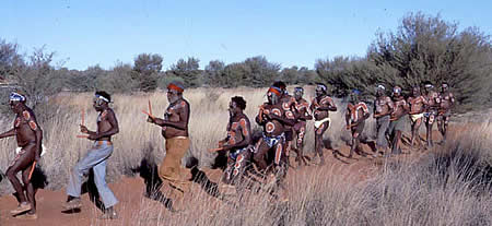 Men dancing at Museum opening 1971
