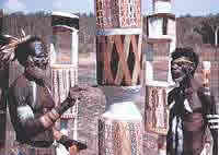 Painting pukumani poles